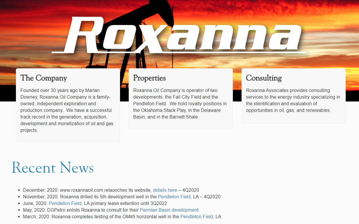ROXANNAOIL.COM Relaunches